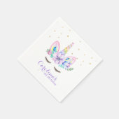 水彩ユニコーンナプキン スタンダードカクテルナプキン (角)