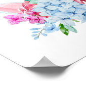 水彩ユニコーンフローラクラウン ポスター (角)