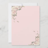 水彩ユニコーンムーンフローラ赤ちゃんシャワー 招待状 (裏面)