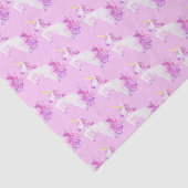 水彩ユニコーン馬ピンクアートティッシュペーパー 薄葉紙 (詳細)