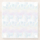 水彩ユニコーン ガラスコースター (裏面)