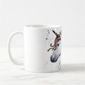 水彩ユニコーン コーヒーマグカップ (左)