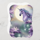 水彩ユニコーン ノートカード (正面/裏面)