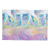 水彩ユニコーン 枕カバー (裏面)