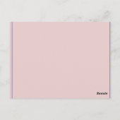 水彩ユニコーン 花 イラスト ハッピー バースデー ポストカード (裏面)