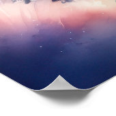 水彩ユニコーンII ポスター (角)