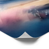 水彩ユニコーンIII ポスター (角)