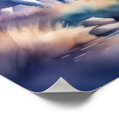 水彩ユニコーンV ポスター (角)