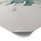 水彩ユニコーンVII ポスター (角)