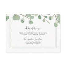 水彩ユーカリの結婚式の披露宴