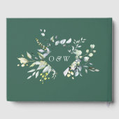 水彩ユーカリグリーンウェディング ゲストブック (裏面)