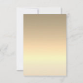 水彩ユーカリグリーンウェディング サンキューカード (裏面)