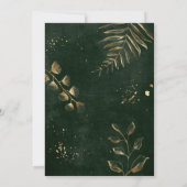 水彩ユーカリグリーンゴールド ネウストラ ボダ 招待状 (裏面)