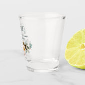 水彩ユーカリグリーンバチェロレッテ ショットグラス (右)