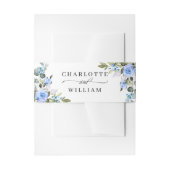 水彩ユーカリグリーン花束ウェディング 招待状ベリーバンド (正面例)