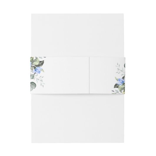 水彩ユーカリグリーン花束ウェディング 招待状ベリーバンド (裏面例)