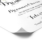 水彩ユーカリグリーン シグネチャードリンク ポスター (角)