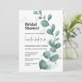 水彩ユーカリグリーン ブライダルシャワー招待状

// あなたのニーズに合わせてカスタマイズできます 招待状 (スタンド正面)