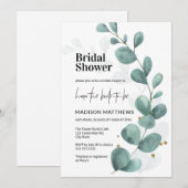 水彩ユーカリグリーン ブライダルシャワー招待状

// あなたのニーズに合わせてカスタマイズできます 招待状 (正面/裏面)