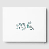 水彩ユーカリグリーン ブライダルシャワー ゲストブック (裏面)