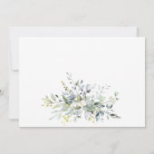 水彩ユーカリグリーン ブライダルシャワー 招待状 (裏面)