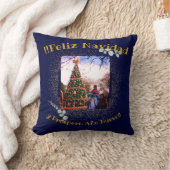 水彩ユーカリフェリモダンズナビダッド クッション (ブランケット)