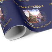 水彩ユーカリフェリモダンズナビダッド ラッピングペーパー (ロールコーナー)