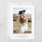 水彩ユーカリフローラボホ卒業パーティー 招待状 (裏面)