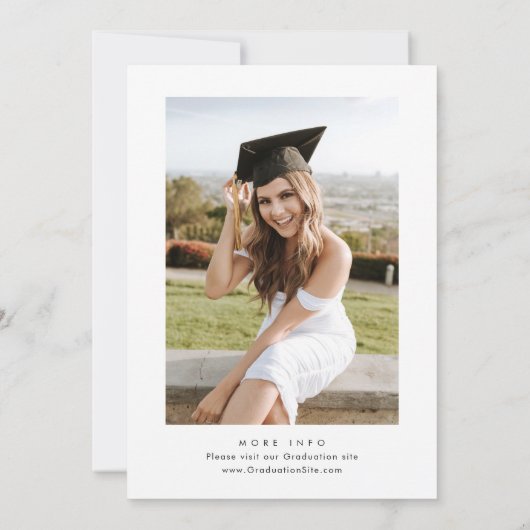 水彩ユーカリフローラボホ卒業パーティー 招待状 (裏面)