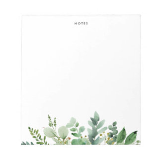 水彩ユーカリプスグリーンリカスタムー ノートパッド