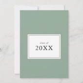 水彩ユーカリプスグリーンリーグラードパーティー 招待状 (裏面)