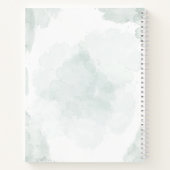 水彩ユーカリ写真記念ゲストブック ノートブック (裏面)