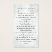 水彩ユーカリ写真記念祈りの言葉カード (裏面)