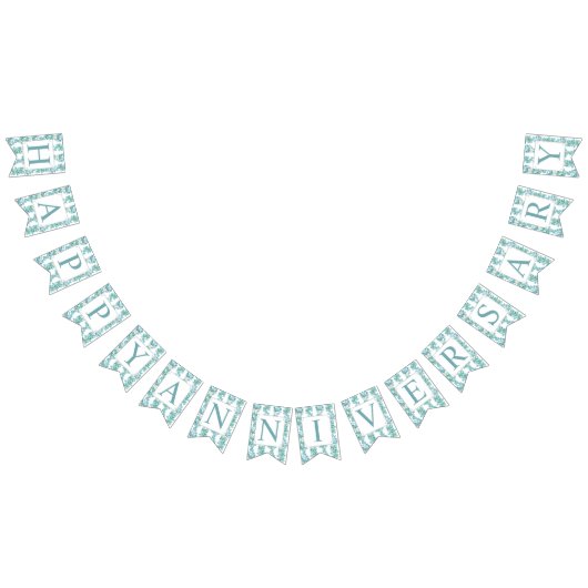 水彩ユーカリ枝特別な機会 バンティングフラッグ (全)