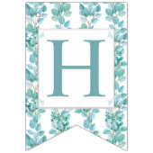 水彩ユーカリ枝特別な機会 バンティングフラッグ (第1の旗)