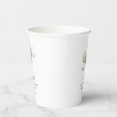 水彩ユーカリ植物学ウェディング 紙コップ (右)