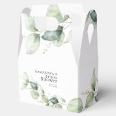 水彩ユーカリ植物学 ブライダルシャワー フェイバーボックス (オープン)