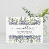 水彩ユーカリ移動告知カード 案内状 (スタンド正面)