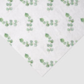 水彩ユーカリ系デザイン9ティッシュペーパー 薄葉紙 (詳細)