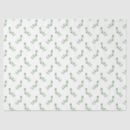 水彩ユーカリ系デザイン9ティッシュペーパー 薄葉紙