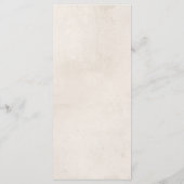 水彩ユーカリ結婚のメニュー メニュー (裏面)