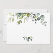 水彩ユーカリ緑化卒業パーティー 招待状 (裏面)