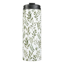 水彩ユーカリ葉図 タンブラー