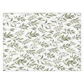 水彩ユーカリ葉図  テーブルクロス (正面(横))