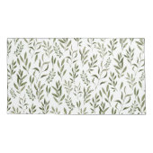 水彩ユーカリ葉図   枕カバー (裏面)