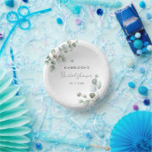 水彩ユーカリ スクリプト ブライダル シャワー ペーパーボウル (パーティー)