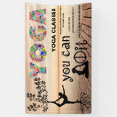 水彩ヨガボホ仲介インストラクターヒーラー 横断幕 (縦)