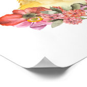 水彩ライオン、サファリ子供部屋デコール、キッズアート ポスター (角)