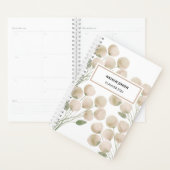 水彩ライトピンク花模様プランナー プランナー手帳 (ディスプレー)