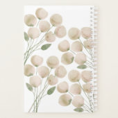 水彩ライトピンク花模様プランナー プランナー手帳 (裏面)